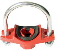 Хомут резьбовой седёлка с U-образной скобой, диаметр 40 мм, переход на 15 мм