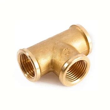 Тройник ВР латунный