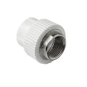 Муфта PPR комбинированная, с внутренней резьбой, под ключ