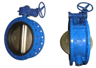 Затвор поворотный дисковый чугунный фланцевый BUV-FL Серия 226 с рукояткой и редуктором В Иркутске
