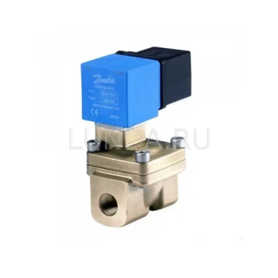 Клапан соленоидный EV220W 10-50, с сервоприводом, с катушкой, уплотнение NBR (нормально закрытый), Danfoss В Иркутске