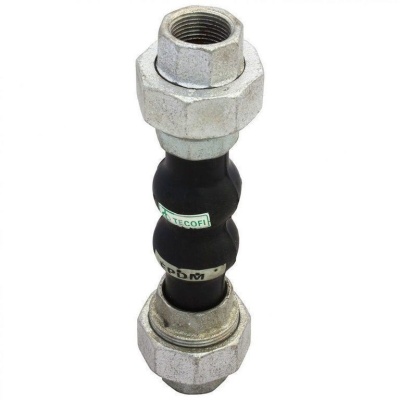Компенсатор резиновый Tecofi DI 7140N  Ду15-50 Ру16, муфтовый В Иркутске